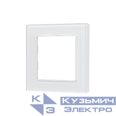 Рамка стеклянная FRM-GLARE-GS-1-WH Arlight 043786