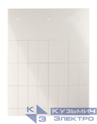 Табличка полужесткая установка в держатель для маркировки мод. оборудования ПВХ-0.5 серебр. (уп.180шт) DKC TAS3515M