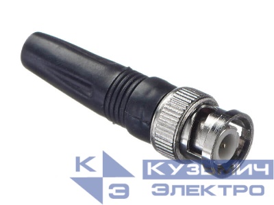 Коннектор BNC-7101A прямой, пластик, медь (FC111) NETKO Optima