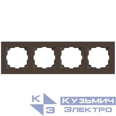 Рамка 4-м СП Accent 6-504-08 бронза Intro Б0063708