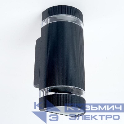 Светильник DH1702 2хGU10 230В садово-парковый с клеммой в комплекте черн. FERON 48318