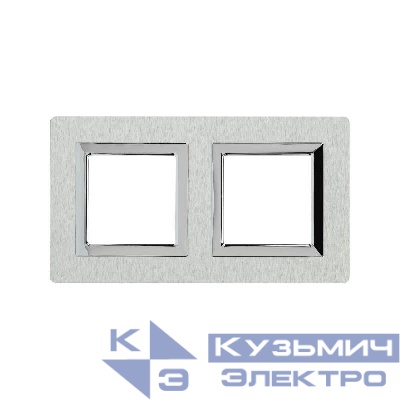 Рамка 2-м 4мод. Avanti алюм. сер. DKC 4404834