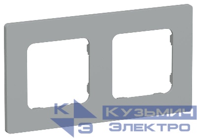 Рамка 2-м СП FLITE РУ-2-К-ФлС сер. IEK FI-M22-32-20-K03