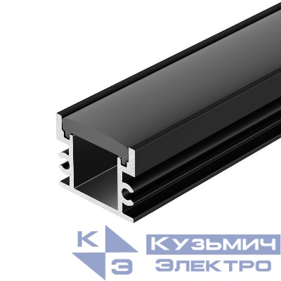 Профиль FLOOR18-H15-3000 ANOD BLACK L3000 алюм. Arlight 045672