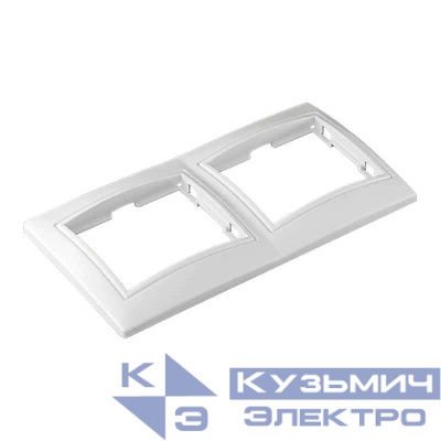 Рамка 2-м СП Севиль горизонт. бел. UNIVersal С0044