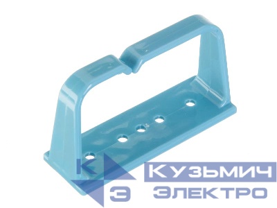 Кабельный органайзер кольцевой, 1 пластик. кольцо, синий