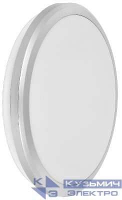 Светильник светодиодный ДПБ 3105 24Вт IP54 4000K круг серебро IEK LDPB0-3105-24-4000-K01