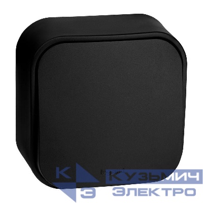 Выключатель 1-кл. ОП Quteo 10А IP20 10AX черн. матов. IEK 782471