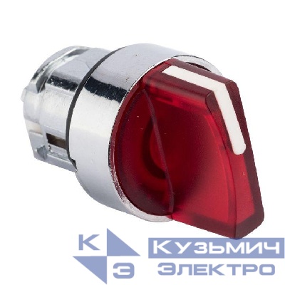Механизм переключателя исполнительный ХB4 красн. на 2 положения с фиксацией с подсветкой с короткой ручкой PROxima EKF XB4BD2FL-R