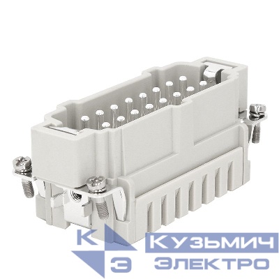 Вилка OptiLink HDC-HE-16-16-MS-(0.14-2.5) 500В КЭАЗ 352260