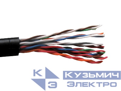 Кабель LC UTP10 cat.3, 305м, 0,40мм, наружный, черный  Н/К УЦЕНКА РАСПРОДАЖА