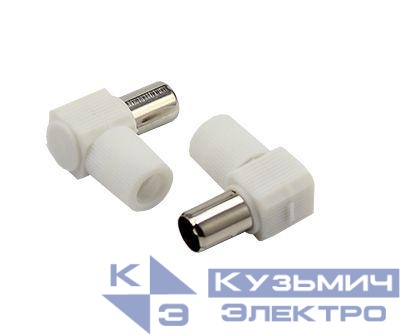 Разъем штекер TV угловой без пайки (уп.100шт) Rexant 05-2061