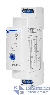 Реле времени для вентилятора РВ-123 одномодульное задержка отключения от 1 до 15 минут 220В НовАтек-Электро 3425601123