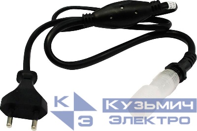 Шнур сетевой 2Вт для дюралайта LED-R2Вт со светодиодами (шнур 0.8м) LD122 FERON 26093
