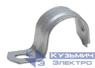 Скоба металлическая однолапковая d 19-20мм (уп.100шт) ЭРА Б0036405