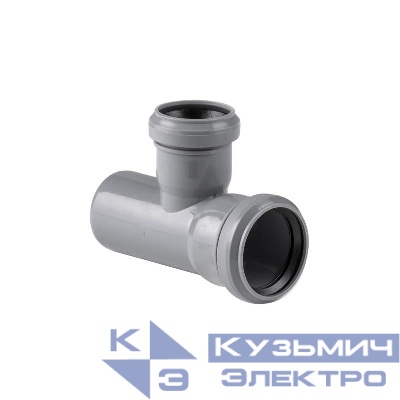 Тройник ВК ПП 50/40х87 сер. RTP 36568