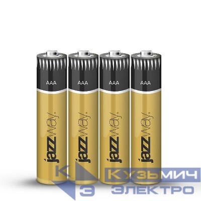 Элемент питания алкалиновый AAA/LR03 1.5В Premium Alkaline BL-4 (блист.4шт) JazzWay 5002197