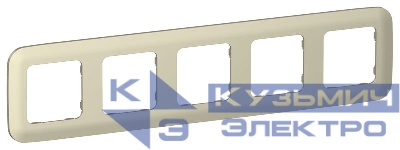 Рамка 5-м СП FLITE РУ-5-А-ФлШ шампань IEK FI-M52-31-20-K37