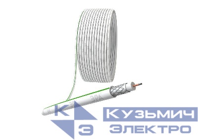 Кабель коаксиальный SAT 703 B.CCS/оплетка Al 75проц. PVC Simple 75Ом бел. (м) Эра Б0044608