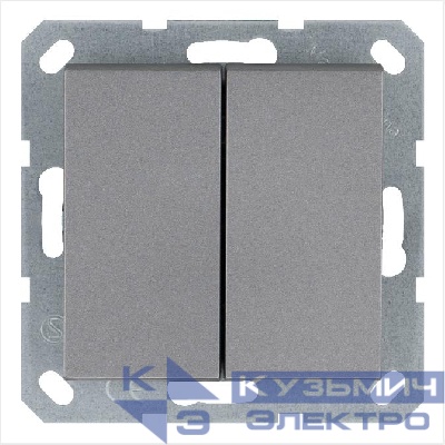 Переключатель перекрестный 2-кл. 10А IP20 механизм алюм. Jasmart G3014S