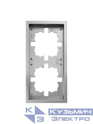 Рамка 2-мест. горизонт. ZIMA сер. матов. LEZARD 704-7400-147