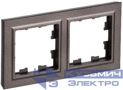 Рамка 2-м IP44 BRITE РУ-2-БрТБ-44 бронза IEK BR-M22-44-K45