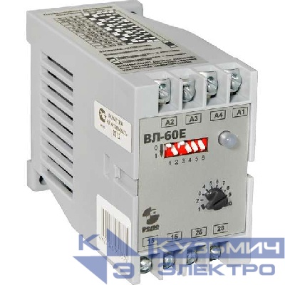 Реле времени ВЛ-60 Е 24В 50Гц/пост. 110В 50Гц 220В 50Гц 0.1с...30ч Реле и Автоматика A8223-76911335