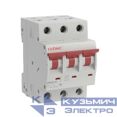 Выключатель автоматический модульный 3п B 50А 6кА MD63N YON MD63N-3PB50