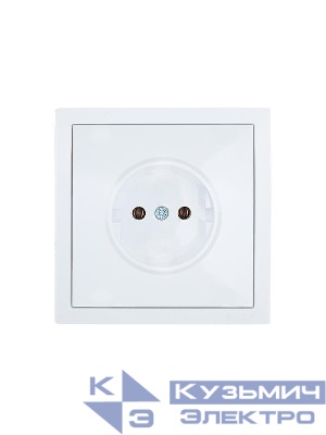 Розетка 1-м СП ZIMA 16А IP20 без заземл. безвинтов. зажим ПБТ механизм бел. LEZARD 704-0288-121BQC