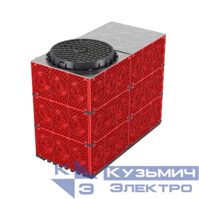 Колодец пластиковый для кабельной канализации с пластиковым люком1500х750х1125 DKC 281500