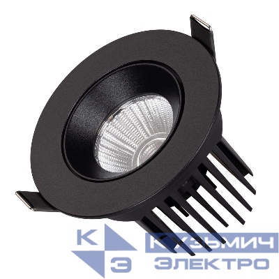 Светильник светодиодный MS-ATOLL-BUILT-TURN-R94-10W Day4000 (BK 36 deg 230В) IP54 металл Arlight 044619