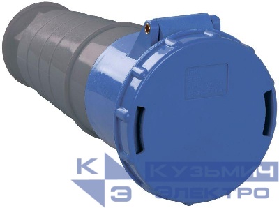 Розетка кабельная 63А 220В 2P+PE ССИ-233 IP54 IEK PSR21-063-3