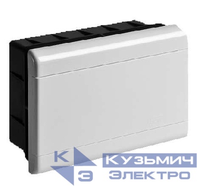 Щиток СП Тусо 9мод. с непрозрач. двер. 222х160х90мм Рувинил 68129Б