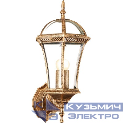 Светильник PL621 60Вт E27 230В 225х205х540мм садово-парковый черн. зол. FERON 11617