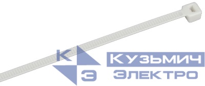 Хомут 3.6х150мм P6.6 самозатухающий бел. (уп.100шт) IEK UHH90-D036-150-100-K01