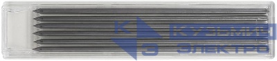Грифель сменный для карандаша строительного черн. (уп.6шт) FIT 04322