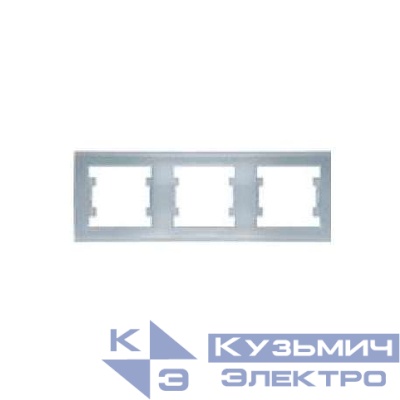 Рамка 3-м Бриллиант горизонт. серебр. UNIVersal 7949735