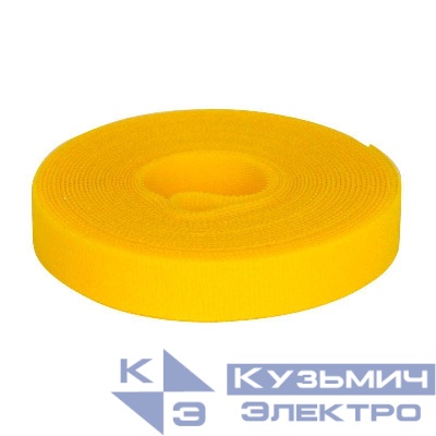 Лента-липучка 16х5000мм желт. (рулон) DKC 285X16YL