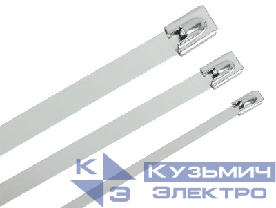 Хомут стальной ХСт 4.6х250мм (уп.100шт) IEK UHS10-D046-250-100