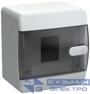 Корпус ЩРН-П-4 UNION Compact IP41 черн. прозр. дверь пластик. IEK UIC-KP12-N-04-41-K01