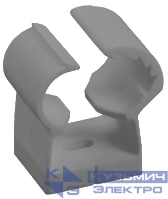 Клипса с фиксатором для глад. труб 26-32мм сер. (уп.18шт) IEK CTA00D-FL-026-K41