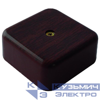 Коробка распаячная 50х50х20мм IP40 для кабель-канала темн. дерево Урал Пак КР-513180050-100