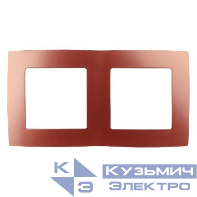 Рамка 2-м 12-5002-24 охра ЭРА Б0019398