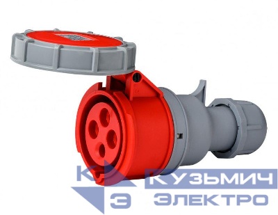 Розетка переносная 3Р+РЕ 32А 380В IP67 РП-103 DEKraft 26141DEK