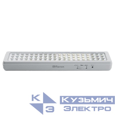 Светильник EM112 60 LED AC/DC аварийный бел. FERON 41534