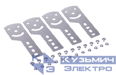 Пластина крепежная GSV H100 (4шт) в комплекте с крепежными элементами для монтажа цинк-ламель DKC 30015KHDZL