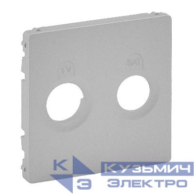 Панель лицевая Valena Life для розетки TV-SAT алюм. Leg 754822