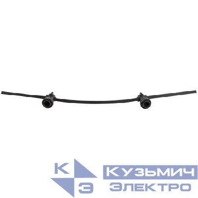 Гирлянда "Белт Лайт" ERABL-L100/S40 2 жил. 2х1.5кв.мм E27 шаг 40см IP65 каучук медь (бухта 100м) Эра Б0049178