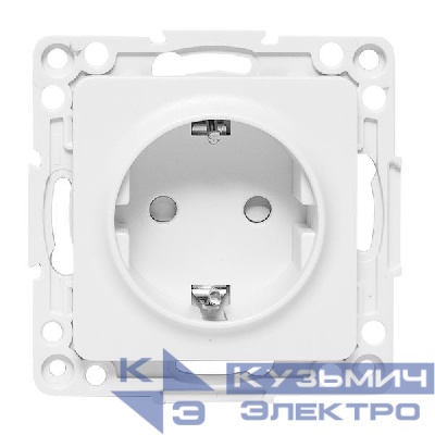 Розетка 1-м СП Стокгольм 16А с заземл. защ. шторки винтов. клеммы механизм бел. PROxima EKF EYR16-028-20