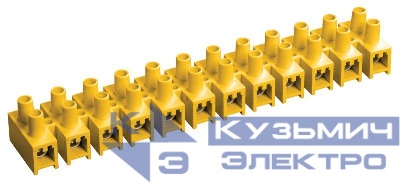 Колодка клеммная ЗВИ-80 н/г 10-25кв.мм 12 пар желт. IEK UZV7-080-25